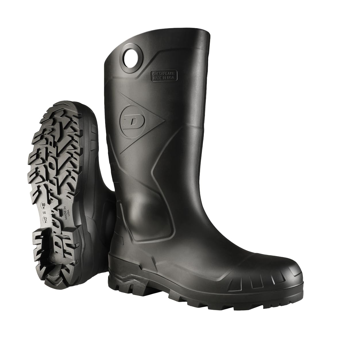 DUNLOP Herren 8677677.15, Chesapeake Stahlkappe, schwarz, Amazon, 100% wasserdichtes PVC, leicht und langlebig