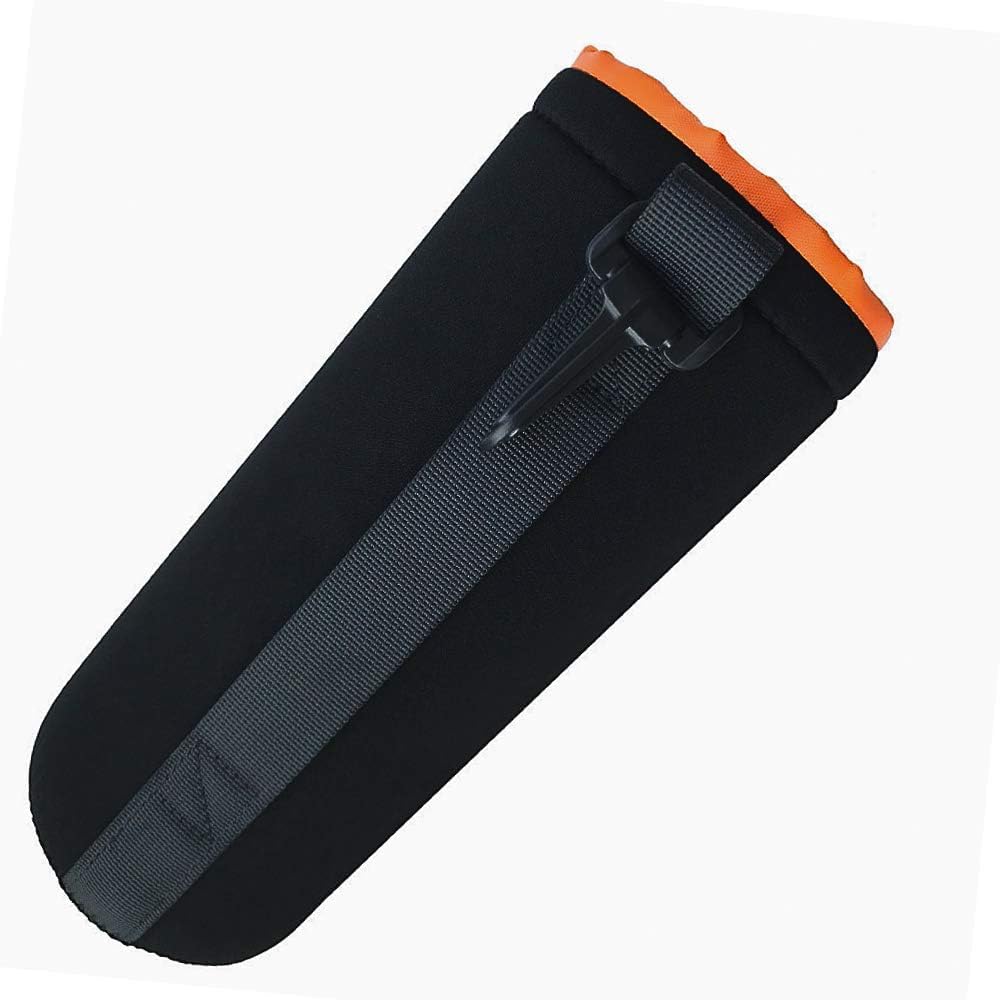 Windfromort 4 Pezzi Sacchetti Lenti per Obiettivo - Sacchetto Obiettivo in Neoprene - Custodia per Obiettivo Compatta - Sacchetti Lenti Multipli per Canon, Nikon (Nero)