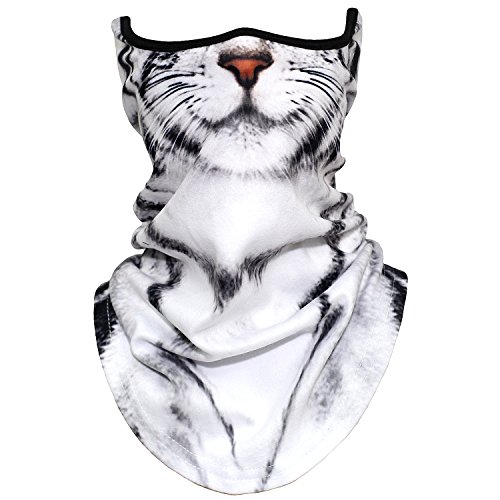 AXBXCX Animal 3D Prints Neck Gaiter Warmer Half Face Mask Scarf Windproof Dust