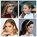 WOVOWOVO 8mm Thin Headbands For Women, 12 Pcs Plastic Headband with Teeth Simple Head Bands Combing Hairbands Hair Accessories for Girls, Teens and Women