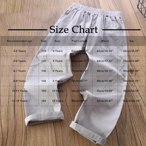 Boys Sweatpants Casual Trendy Elastic Waist Hiking Trousers with Pockets Baggy Soft Comfy Lounge Athletic Sweat Pants3