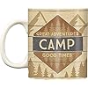 Primitives by kathy great adventures camp good times stoneware mug  urban country home decor