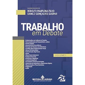 Capa do livro Trabalho em Debate - Vol. 1