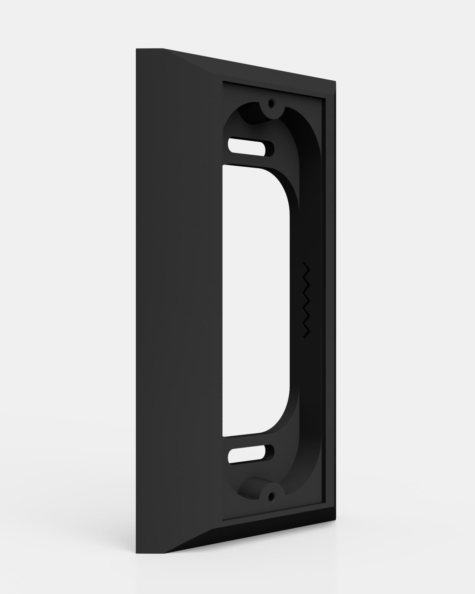 Premium Wall plate for Ring Wired Doorbell Plus (formerly Ring PRO) - Ring Doorbell Mount - Black