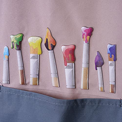 Kunstschort voor kinderen, waterdicht schildersschort met lange mouwen, kinderschort met mouwen en grote zakken… - Image 4