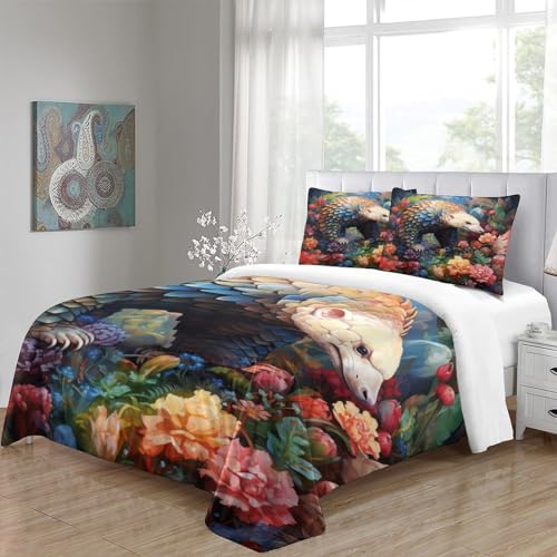 Housse de couette 220x240 multicolore IOFEER en coton et microfibre - 5