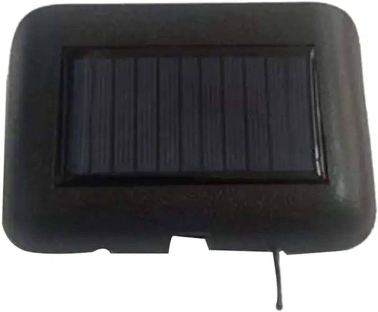 Car Solar Powered Clock, 24 Hour High-Precision Electronic Watch Automatic Brightness Adjustment Thermometer