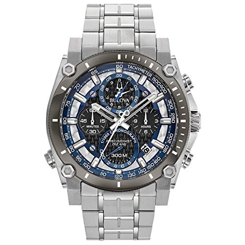 Bulova Mens Icon High Precision Quartz Chronograph Watch Curved Mineral Crystal product thumbnail 9