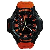 G-Shock Unisex G-Aviation Twin Sensor GA1000-4A Black/Orange