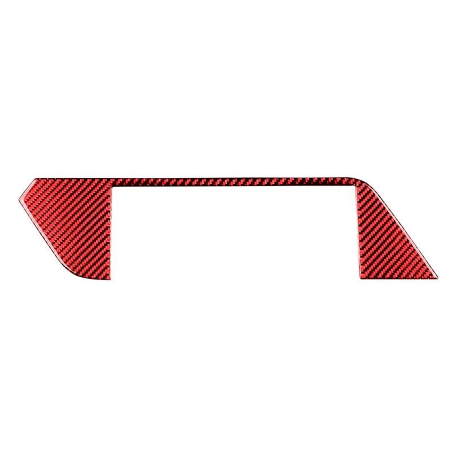 Piwine Red Carbon Fibre Carbon Fiber Car Central Control Navigation Panel Trim Cover Frame Stickers For Z4 Series G28 G29 2019-2023
