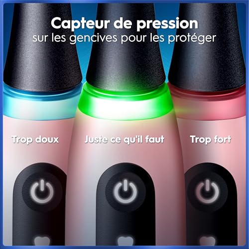 Oral-B Brosse à Dents Electrique iO 5 avec 1 Brossette de Rechange, Rose