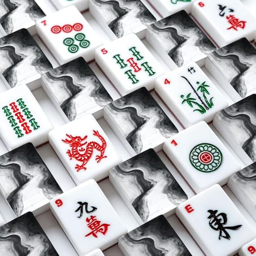 Set de Fichas Americanas de Mahjong Acrílico 166 Piezas miniatura 4