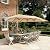SUPERJARE 13FT Outdoor Umbrella for Patio, Double sided Pool Umbrellas with Fade Resistant Canopy, Large Table Umbrella for Deck, Market, Backyard - Beige