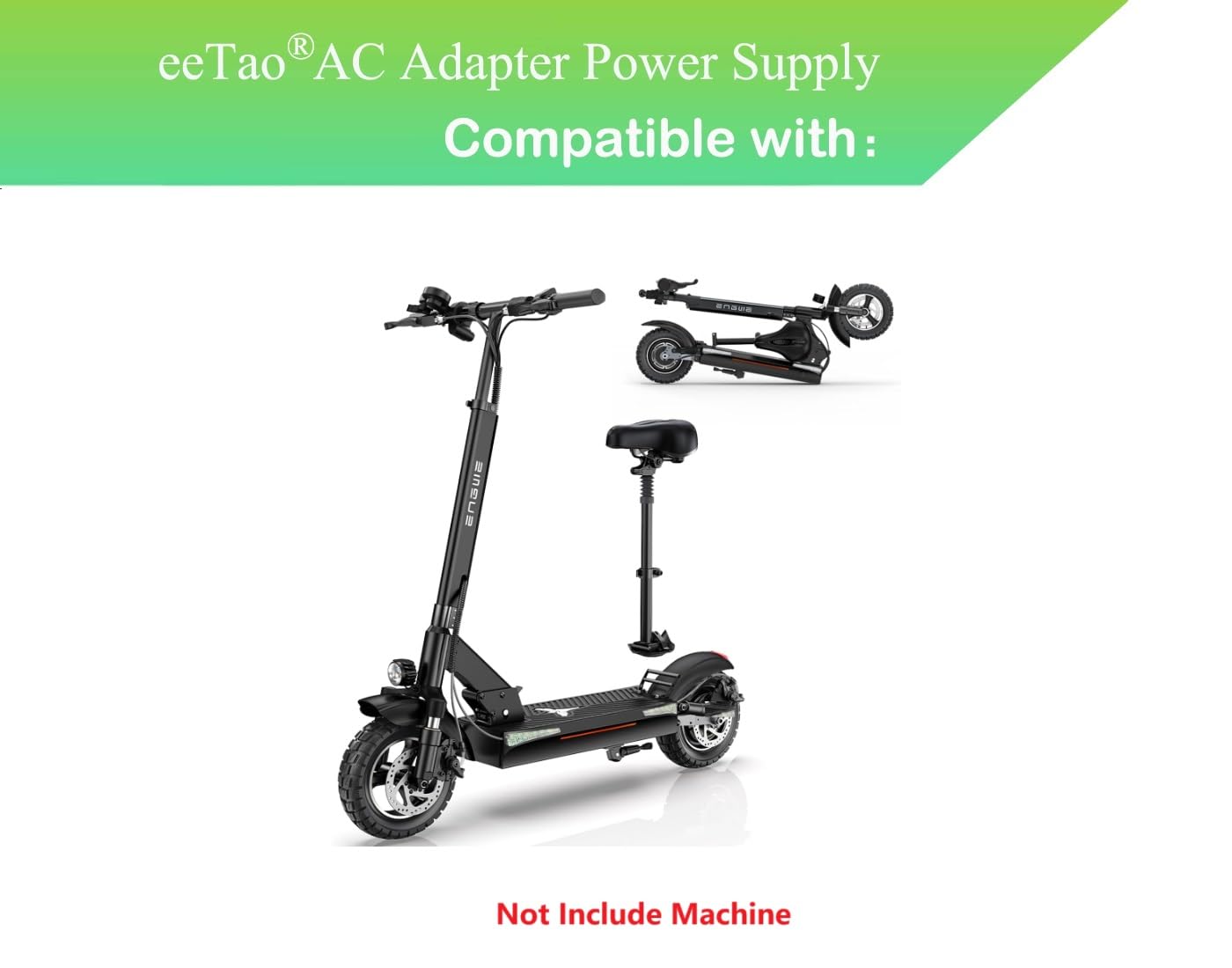 eeTao 54.6V 2A AC/DC Adapter Replacement Charger Compatible with ENGWE Y600 830W Electric Scooter 48V 18.2Ah Battery 54.6VDC Power Supply Cable Cord