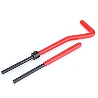 Vista 3 de Kit de reparación de roscas de 30 piezas, M6 x 1 (longitud 2D) de acero inoxidable torcido, herramienta de inserción roscada, kit de reparación
