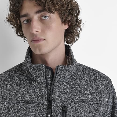 Image of DKNY Men's Water Resistant Soft Sweater Fleece Jacket