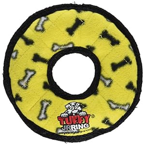 TUFFY-Worlds-Tuffest-Soft-Dog-Toy-Ultimate-Ring-Squeakers-Multiple-LayersMade-Durable-Strong-ToughInteractive-PlayTug-Toss-FetchMachine-Washable-Floats Worlds Tuffest Soft Dog Toy