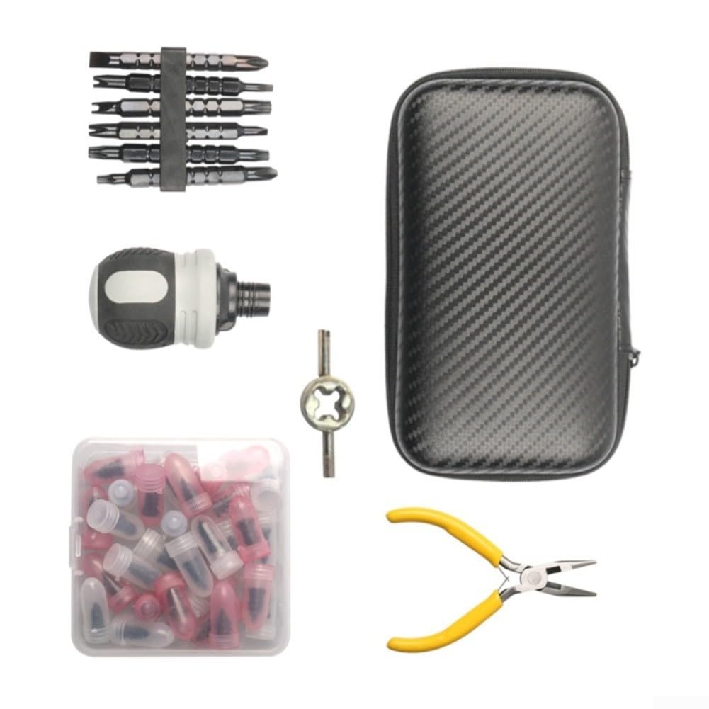 Kit Reparación Neumáticos 60 Pcs Tornillos Goma(60-piece set)