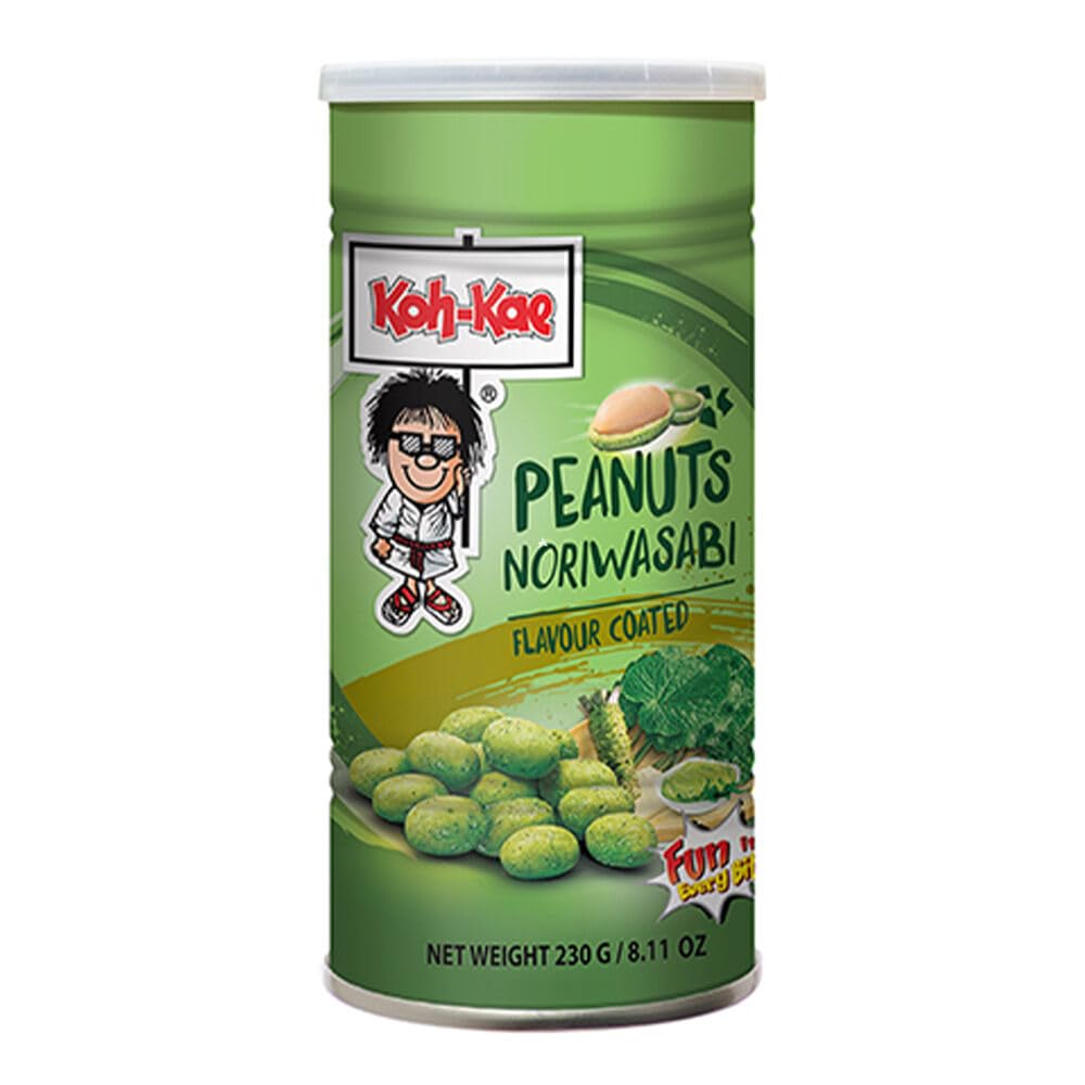 Koh-Kae Thai Nori Wasabi Flavour Coated Green Peas Peanuts Snack