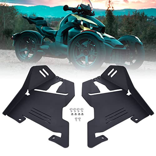 Image of Goldfire Front Splash Guard Front A-Arm Splash Guards for Can-Am Ryker 900 Accessories, Black Aluminum A-Arm Protectors for Can-AM Ryker All Models (2PCS, Part #219400863)