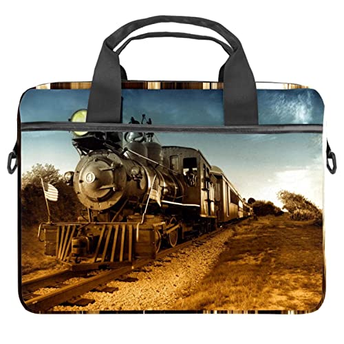 Sacoche PC portable 13.3 pouces housse lune Halloween bandoulière 14.5