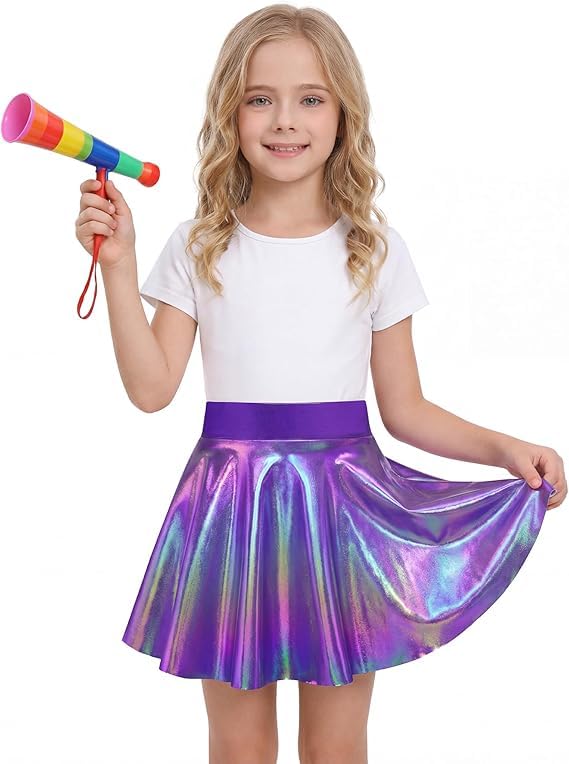 Image of Gnainach Girls Skorts High Waist Athletic Skirts with Shorts Stretchy Activewear for Teens Kids Performance Tennis
