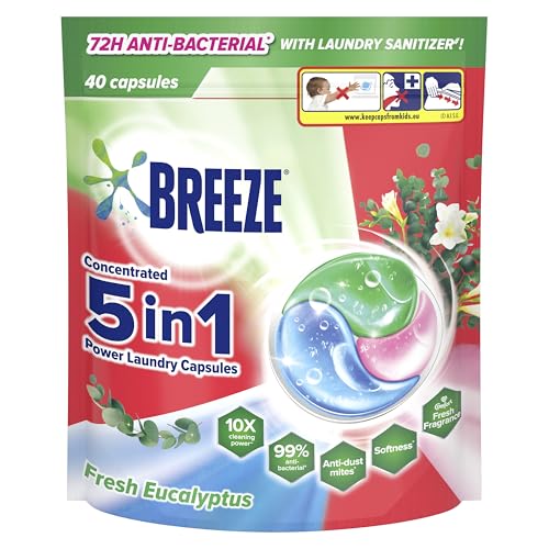 Breeze Fresh Eucalyptus 5-in-1 Power Laundry Capsules 420g
