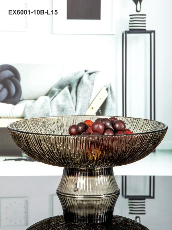 Image of Goodhomes Glass Fruit Bowl Ex6001-10B-L15, 1000 ML,Transparent