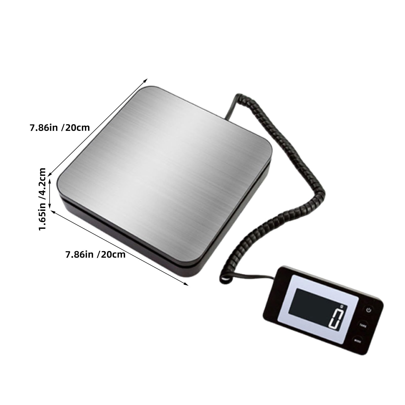 Lurrose Balance d'expédition 50 kg pour colis : Plateforme postale numérique légère – Balance commerciale de haute précision pour l'expédition et les bagages, idéale pour les petites