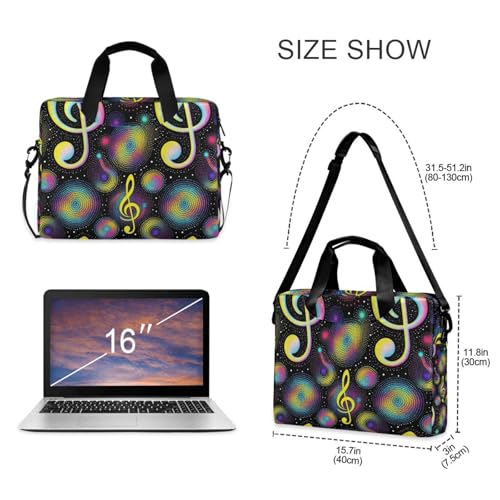 Funda para portátil 15.6" negra con asa y correas miniatura 5