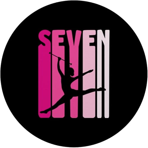 Miniatura 3 de Twirler Majorette 7 Birthday Baton Twirling 7th Birthday PopSockets Swappable PopGrip