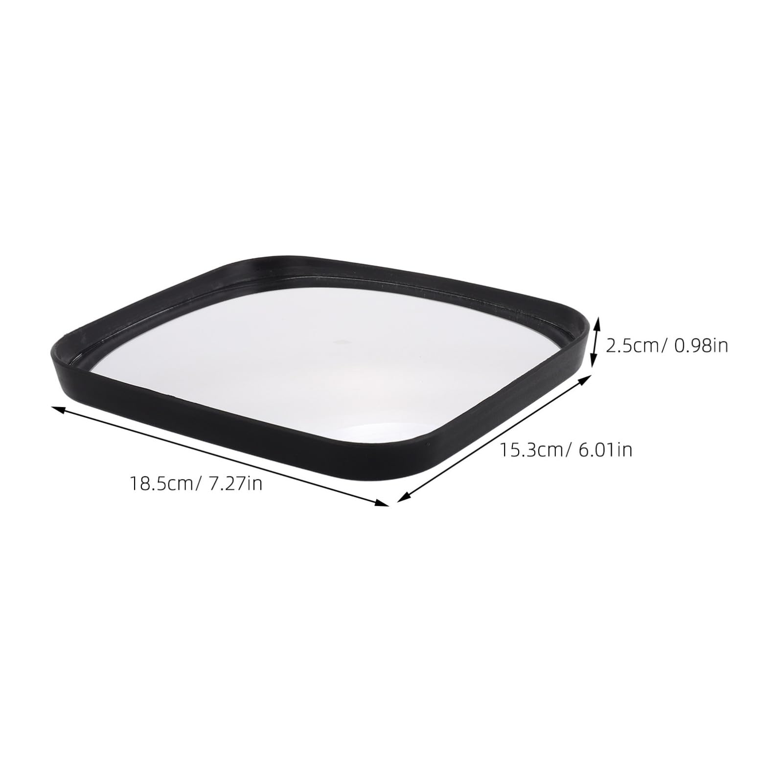 Alipis Miroir pour Surveillance des Angles Morts Convexe de Sécurité en Plastique et Verre Carré Large Champ de Vision en Parking et Supermarché
