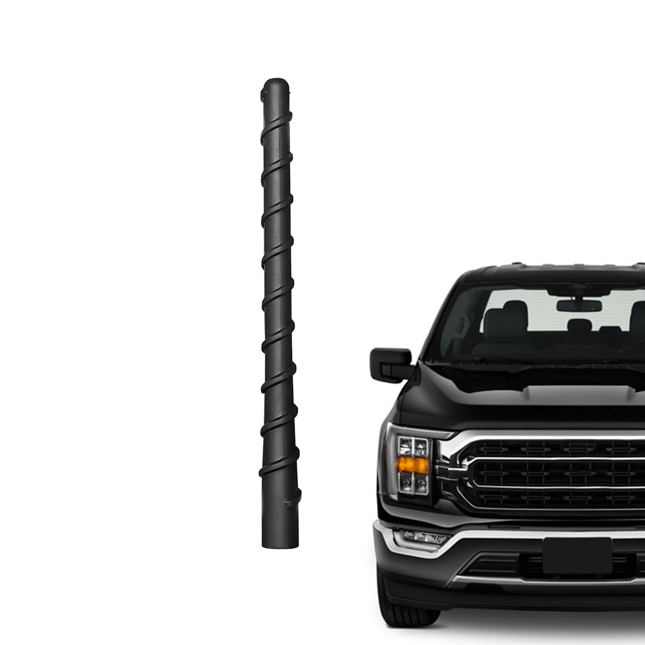 Antenna Auto Corta In Fibra Di Carbonio 5'' – Universale Per Auto E Camion – Sostituzione Stile JDM – Alluminio E Carbonio
