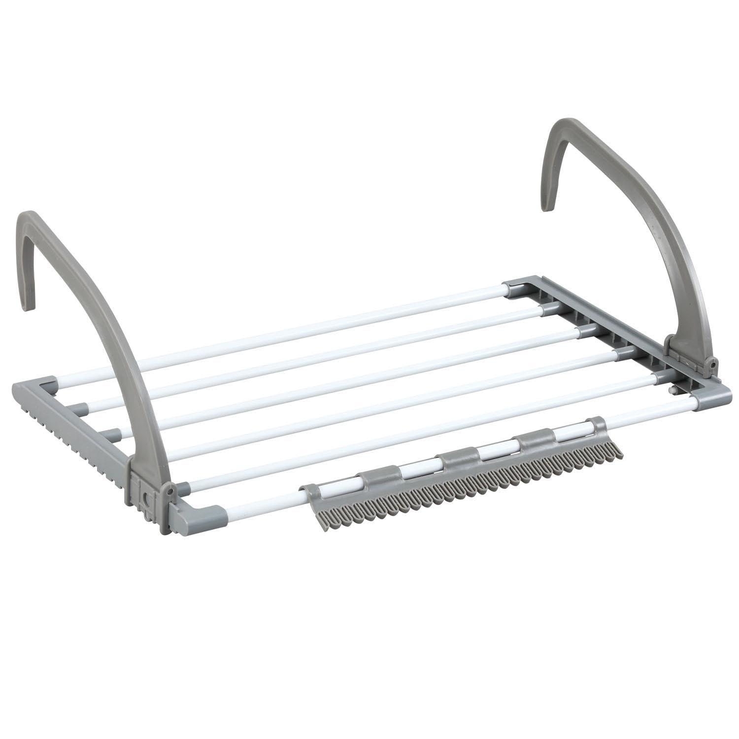 Livhome 6-Bar Extendable Clothes Drying Rack, Adjustable Indoor Airer, Compact Towel Rail, Versatile Laundry Storage Solution for Radiators, Bathrooms, & Balconies (3.5m)