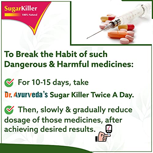Image of Sugar Killer Natural Powder for Diabetes Care | 8 Powerful Herbs | 100% Pure & Herbal | Helps Maintain Healthy Blood Sugar | 2 Boxes x 200g (Total 400g)