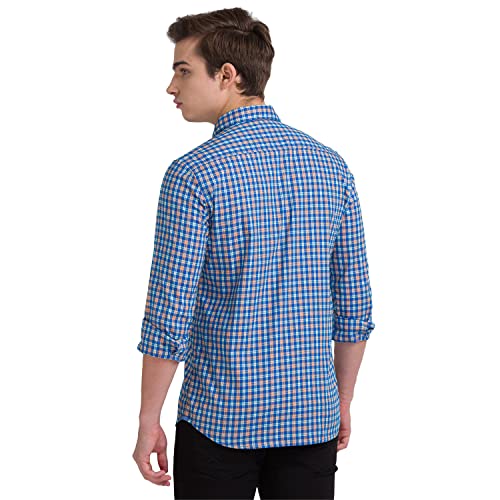 Image of Parx Men's Checkered Slim Fit Shirt