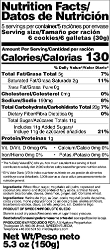 Nyakers Original Gingersnaps Window Box - Vegan - Swedish Imported Gourmet Candy - 12-Pack, 5.3 oz image 5