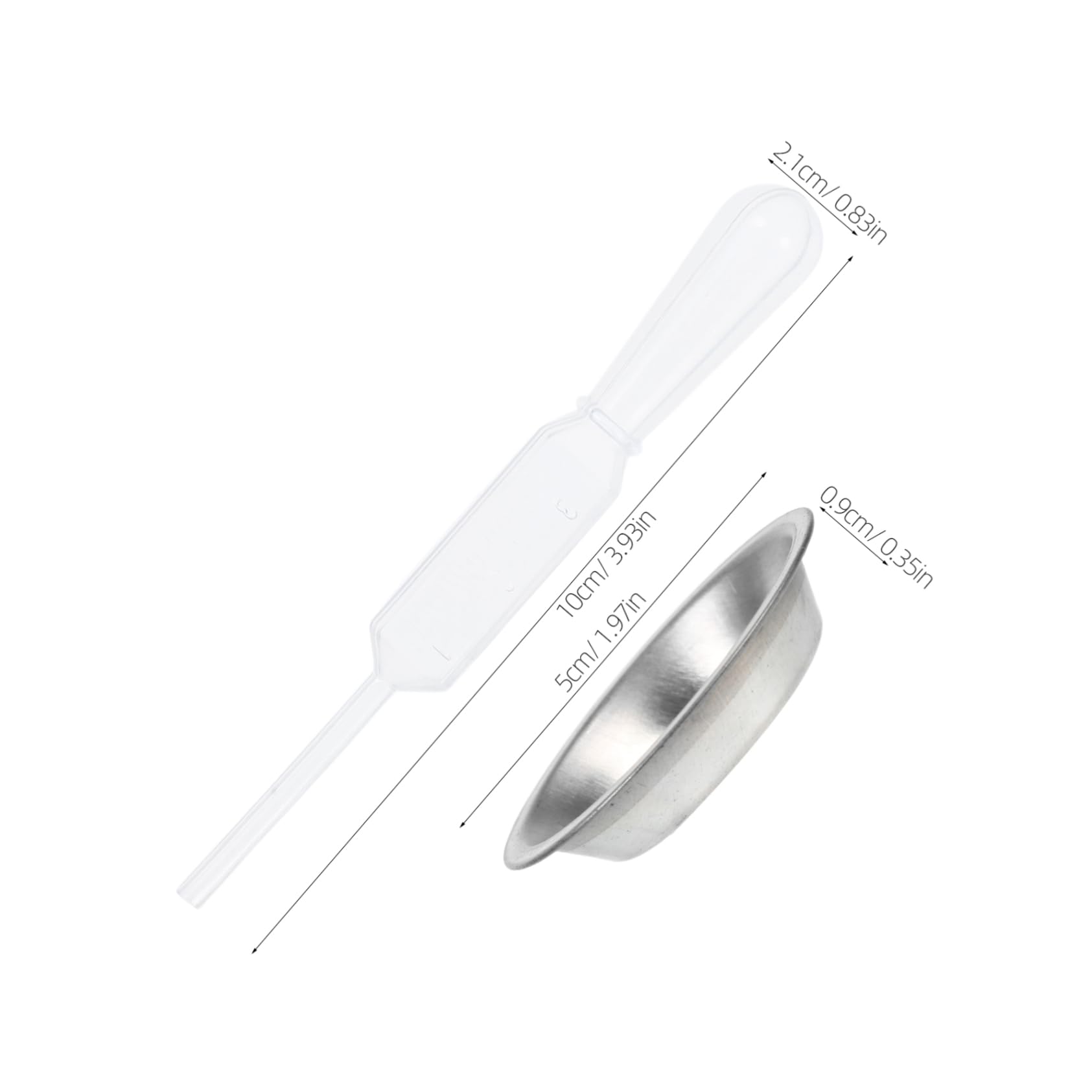 KONTONTY Handy Model Painting Tools Metal Paint Trays Droppers for DIY Figure Coloring Projects