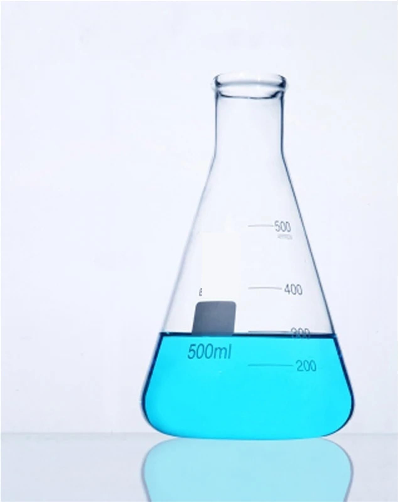 Juego de matraces de vidrio, 1 juego de matraz cónico de vidrio de borosilicato alto, matraz Erlenmeyer triangular, botella de resistencia for laboratorio