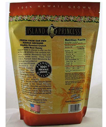 Honey Roasted Hawaiian Macadamia Nuts - 1.25 lbs (20 ounces) 567 grams
