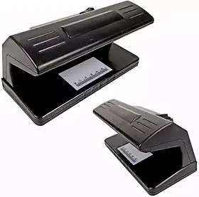 Detector Dinheiro Nota Falsa Luz Negra UV Identifica Cedula Fraude