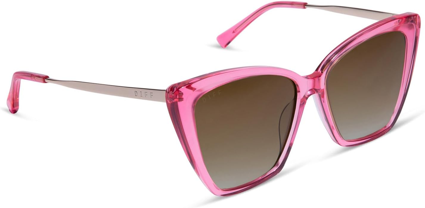 DIFF Becky II Designer Oversized Cat Eye Sunglasses for Women UV400 Gradient Lens - Image 8