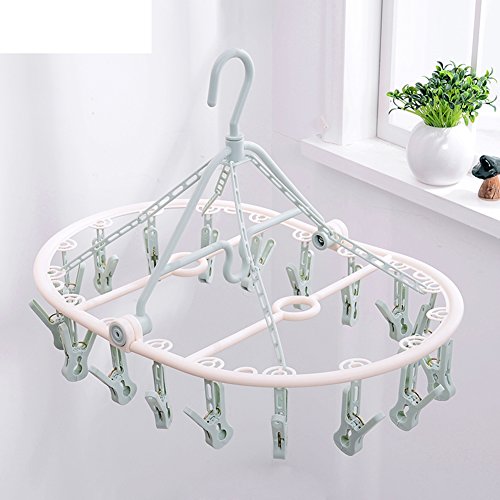 Yumuo Socks And Baby Clothes Hangers For Children Underwear Collapsible Padded Plastic Hangers-A #TOP1