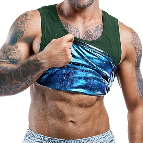 Men’s Sweat Vest - Boost Weight Loss with Increased Sweating & Compression Technology Sauna Vest for Men (XS-7XL)