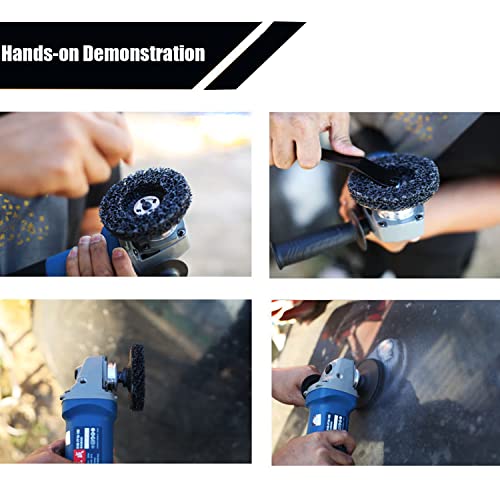 image for LAIWOO 10 Pack Strip Disc Wheel for Angle Grinders Stripping Wheel, Pa