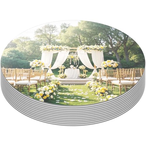 10 Pack Round Mirror Centerpieces for Tables Decorations, 12inch Acrylic