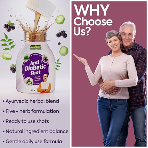 Image of Jeena Sikho Anti Diabetic Shot | Ayurvedic Formula with Neem, Jamun & Karela | For Blood Sugar Management & Metabolic Wellness, 9 Shot (60 ml each)
