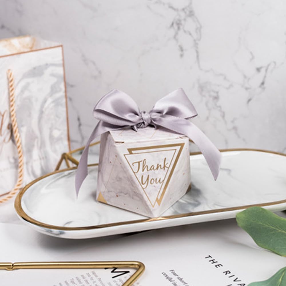 Scatoline Diamante Per Bomboniere - 20 Pezzi, Con Nastro, Per Feste E Matrimoni - Foto 4