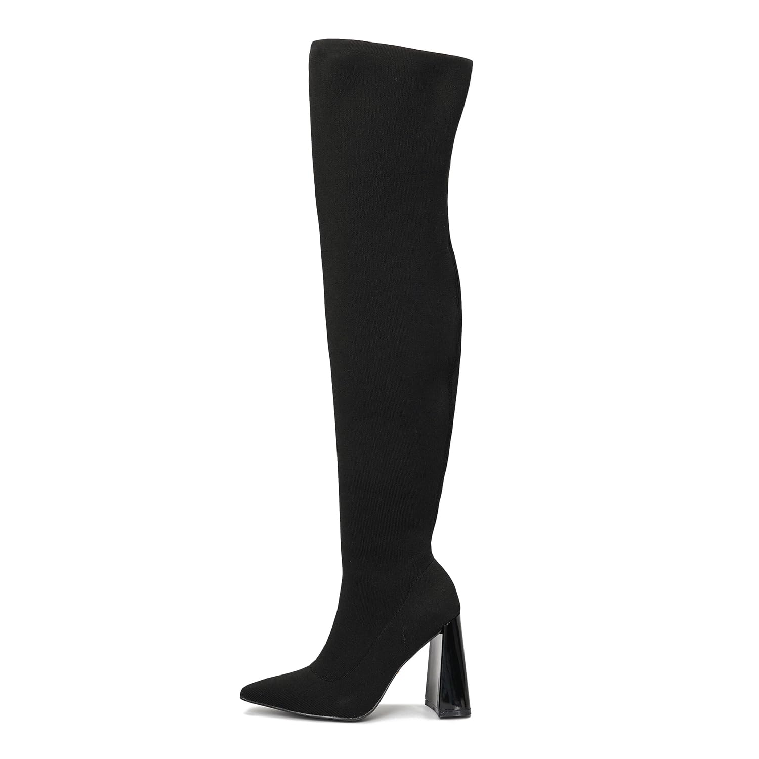 Cape Robbin Thigh High Boots for Women – Knee High Over The Knee Boots for Women - Womens Block High Heel Boots (Flo.A)