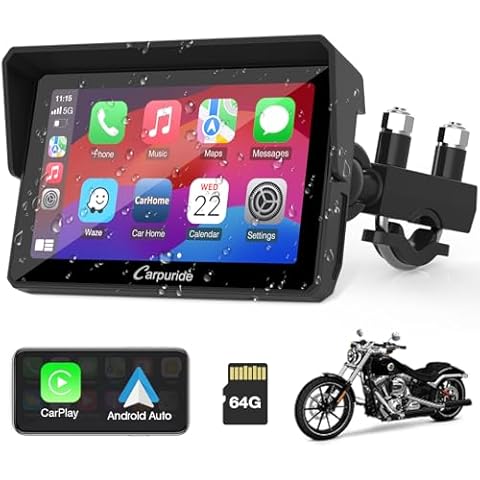 Carpuride W502 Motorcycle Carplay and Android Auto Cover